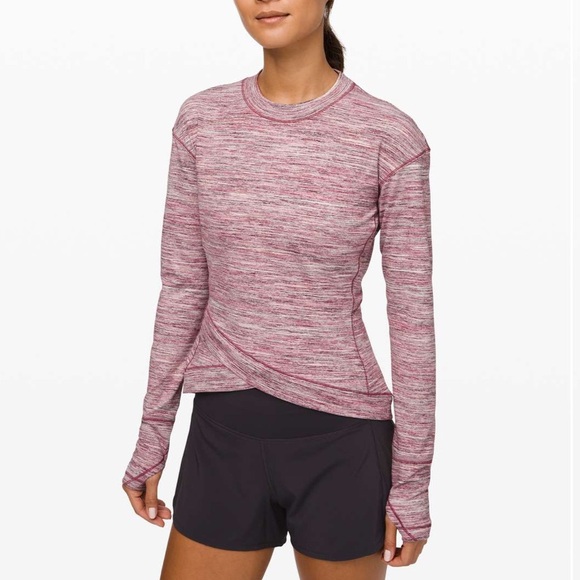 Lululemon Close to Crossing Long Sleeve Rulu Space Dye Camo Plumful Smoky Blush - Picture 1 of 13